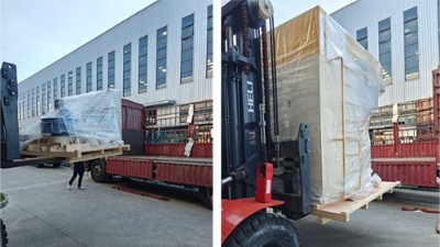 自動噴膠機發貨-山東汽車零部件及配件製造客戶