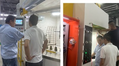 汽車（chē）零件（jiàn）自動噴膠機 迎寧波汽車部件製造客戶現（xiàn）場驗（yàn）收