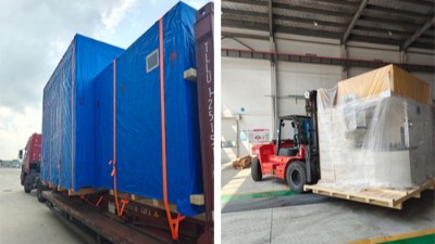 又發了2台自動噴膠機，分別發重慶（qìng）和印度的汽車零（líng）部（bù）件客戶