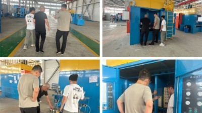 浙江橡膠減震客戶探秘榴莲网站噴（pēn）塗設備基地（dì）