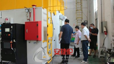 【機器人噴膠機驗收】無錫橡膠減震客戶驗收新型機器人噴塗設備